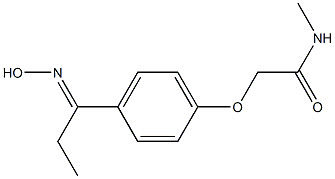 2-{4-[(1E)-N-hydroxypropanimidoyl]phenoxy}-N-methylacetamide Structure