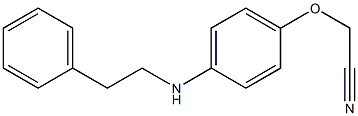 2-{4-[(2-phenylethyl)amino]phenoxy}acetonitrile Struktur
