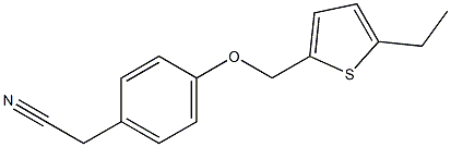  2-{4-[(5-ethylthiophen-2-yl)methoxy]phenyl}acetonitrile