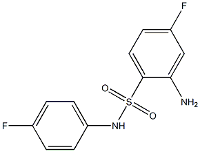  2-amino-4-fluoro-N-(4-fluorophenyl)benzene-1-sulfonamide
