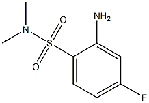 2-amino-4-fluoro-N,N-dimethylbenzene-1-sulfonamide Structure