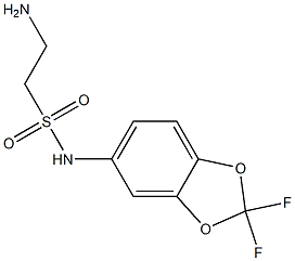 2-amino-N-(2,2-difluoro-2H-1,3-benzodioxol-5-yl)ethane-1-sulfonamide Structure