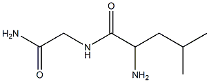 2-amino-N-(2-amino-2-oxoethyl)-4-methylpentanamide Structure
