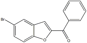 2-benzoyl-5-bromo-1-benzofuran Struktur