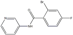 2-bromo-4-fluoro-N-pyridin-3-ylbenzamide Structure