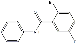 2-bromo-5-fluoro-N-pyridin-2-ylbenzamide Structure