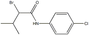 2-bromo-N-(4-chlorophenyl)-3-methylbutanamide Struktur