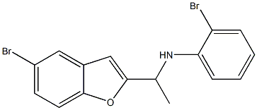2-bromo-N-[1-(5-bromo-1-benzofuran-2-yl)ethyl]aniline Structure