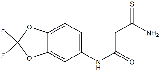 2-carbamothioyl-N-(2,2-difluoro-2H-1,3-benzodioxol-5-yl)acetamide Struktur
