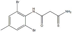 2-carbamothioyl-N-(2,6-dibromo-4-methylphenyl)acetamide 结构式