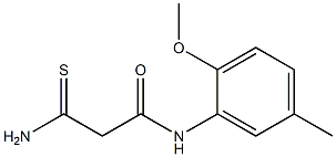 2-carbamothioyl-N-(2-methoxy-5-methylphenyl)acetamide Structure