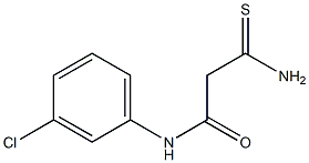 2-carbamothioyl-N-(3-chlorophenyl)acetamide Struktur