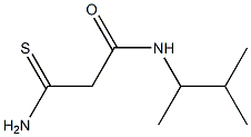 2-carbamothioyl-N-(3-methylbutan-2-yl)acetamide Struktur