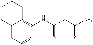 2-carbamothioyl-N-(5,6,7,8-tetrahydronaphthalen-1-yl)acetamide Struktur
