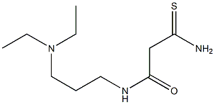 2-carbamothioyl-N-[3-(diethylamino)propyl]acetamide Struktur
