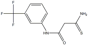 2-carbamothioyl-N-[3-(trifluoromethyl)phenyl]acetamide 结构式