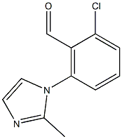 2-chloro-6-(2-methyl-1H-imidazol-1-yl)benzaldehyde Structure
