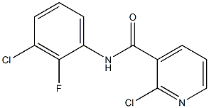 2-chloro-N-(3-chloro-2-fluorophenyl)pyridine-3-carboxamide 结构式