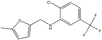 2-chloro-N-[(5-methylfuran-2-yl)methyl]-5-(trifluoromethyl)aniline 结构式