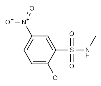 2-chloro-N-methyl-5-nitrobenzene-1-sulfonamide Structure