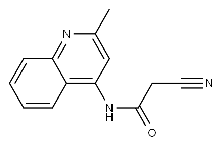 2-cyano-N-(2-methylquinolin-4-yl)acetamide Structure