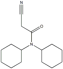 2-cyano-N,N-dicyclohexylacetamide Structure
