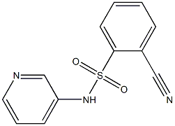 2-cyano-N-pyridin-3-ylbenzenesulfonamide Structure