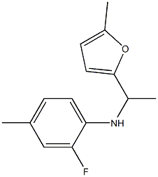 2-fluoro-4-methyl-N-[1-(5-methylfuran-2-yl)ethyl]aniline