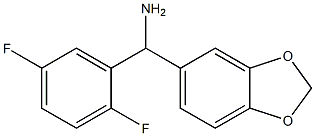 2H-1,3-benzodioxol-5-yl(2,5-difluorophenyl)methanamine Struktur