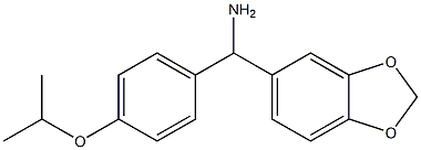 2H-1,3-benzodioxol-5-yl[4-(propan-2-yloxy)phenyl]methanamine Structure
