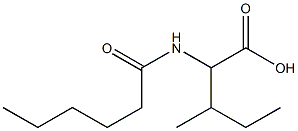 2-hexanamido-3-methylpentanoic acid Structure