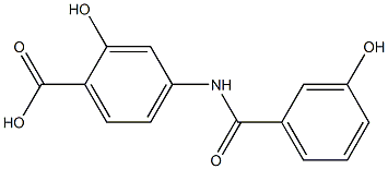 2-hydroxy-4-[(3-hydroxybenzoyl)amino]benzoic acid