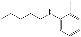 2-iodo-N-pentylaniline,,结构式