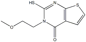 2-mercapto-3-(2-methoxyethyl)thieno[2,3-d]pyrimidin-4(3H)-one 结构式