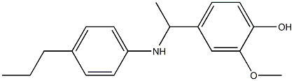 2-methoxy-4-{1-[(4-propylphenyl)amino]ethyl}phenol