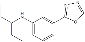 3-(1,3,4-oxadiazol-2-yl)-N-(pentan-3-yl)aniline Structure