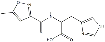 3-(1H-imidazol-4-yl)-2-[(5-methyl-1,2-oxazol-3-yl)formamido]propanoic acid Structure