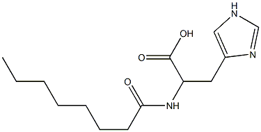 3-(1H-imidazol-4-yl)-2-octanamidopropanoic acid|