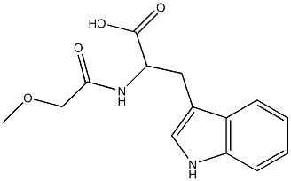 3-(1H-indol-3-yl)-2-[(methoxyacetyl)amino]propanoic acid Structure