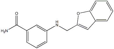 3-[(1-benzofuran-2-ylmethyl)amino]benzamide