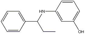 3-[(1-phenylpropyl)amino]phenol Structure