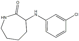 3-[(3-chlorophenyl)amino]azepan-2-one Structure
