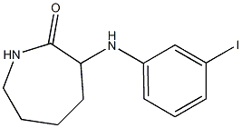 3-[(3-iodophenyl)amino]azepan-2-one Struktur