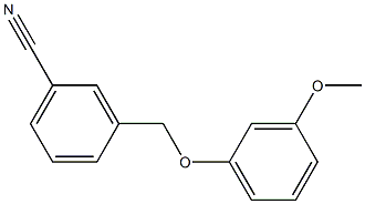 3-[(3-methoxyphenoxy)methyl]benzonitrile Struktur