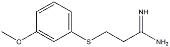 3-[(3-methoxyphenyl)sulfanyl]propanimidamide