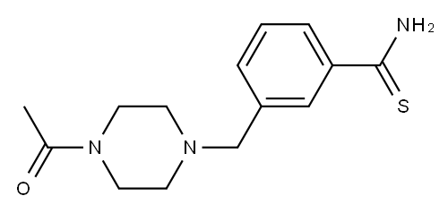 3-[(4-acetylpiperazin-1-yl)methyl]benzenecarbothioamide