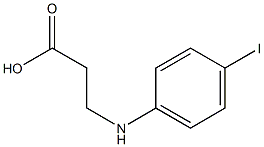 3-[(4-iodophenyl)amino]propanoic acid 化学構造式