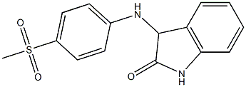 3-[(4-methanesulfonylphenyl)amino]-2,3-dihydro-1H-indol-2-one Structure