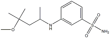 3-[(4-methoxy-4-methylpentan-2-yl)amino]benzene-1-sulfonamide Structure