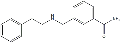 3-{[(2-phenylethyl)amino]methyl}benzamide Structure